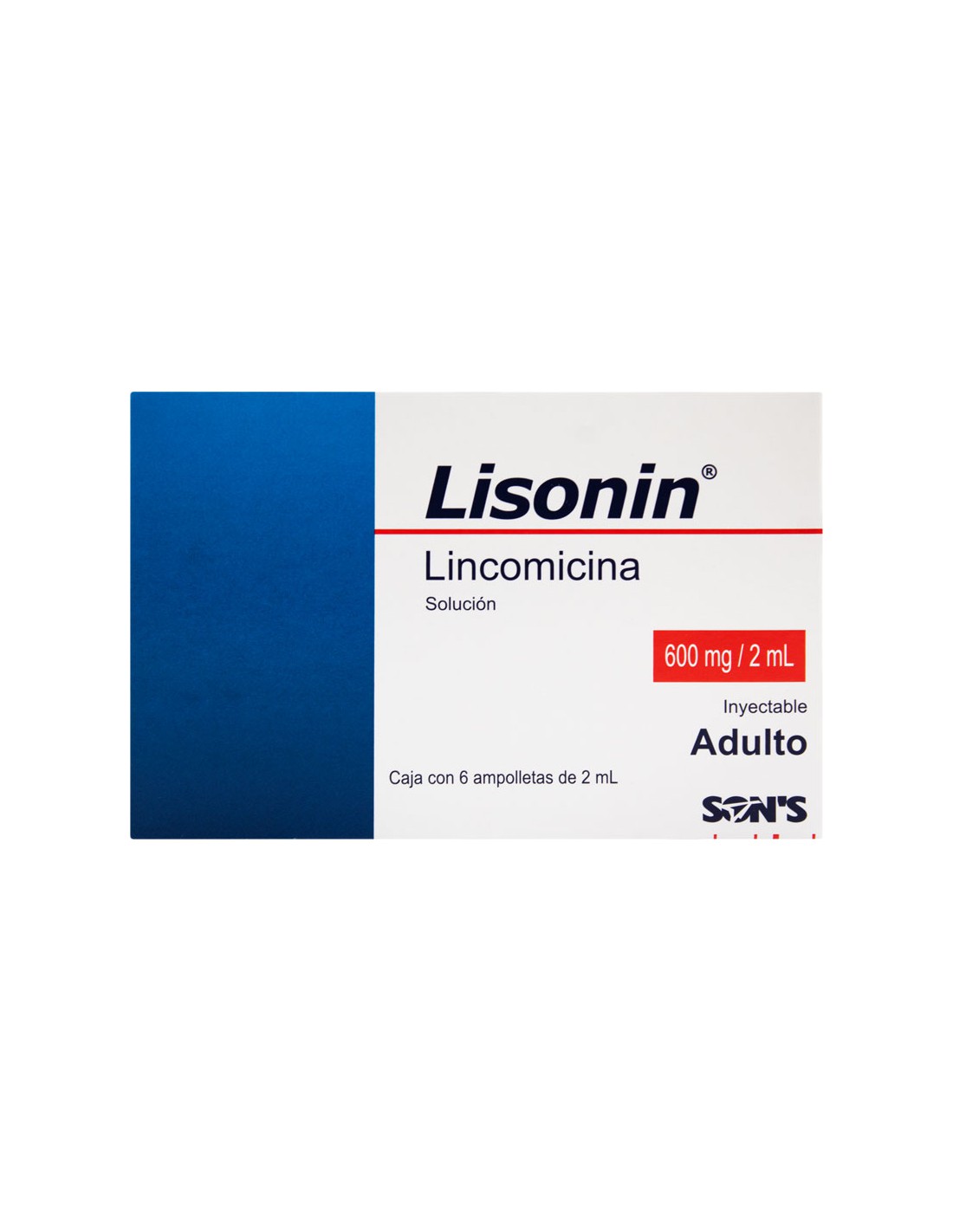 Lisonin Adt600mg Sol Iny Amp 6